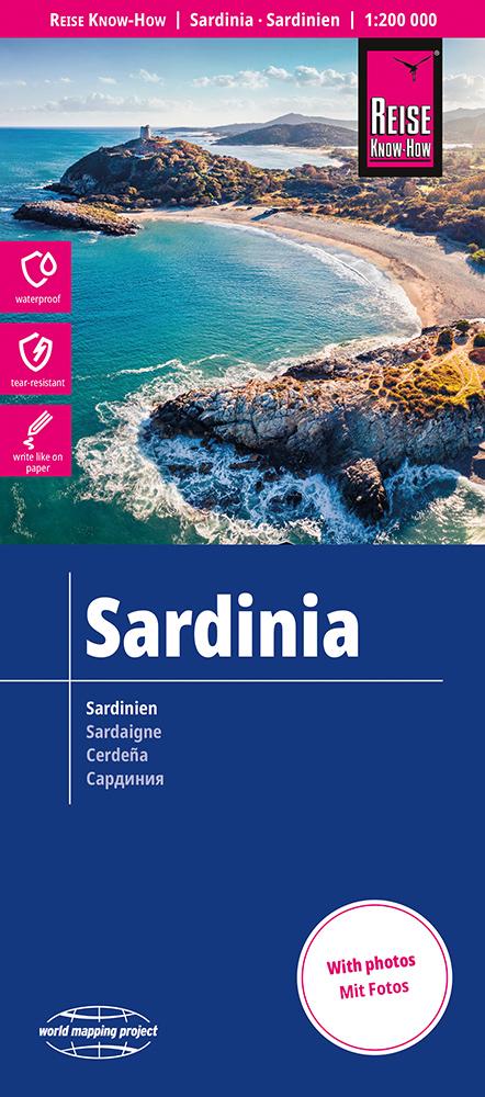 Prasa Reise Know-How Landkarte Sardinien / Sardinia (1:200.000) 