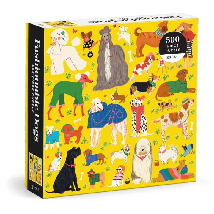 Buch Fashionable Dogs 500 Piece Puzzle Galison