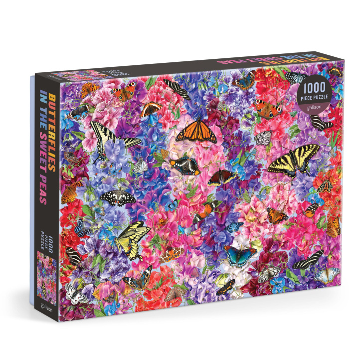 Carte Troy Litten Butterflies in the Sweet Peas 1000 Piece Puzzle Galison