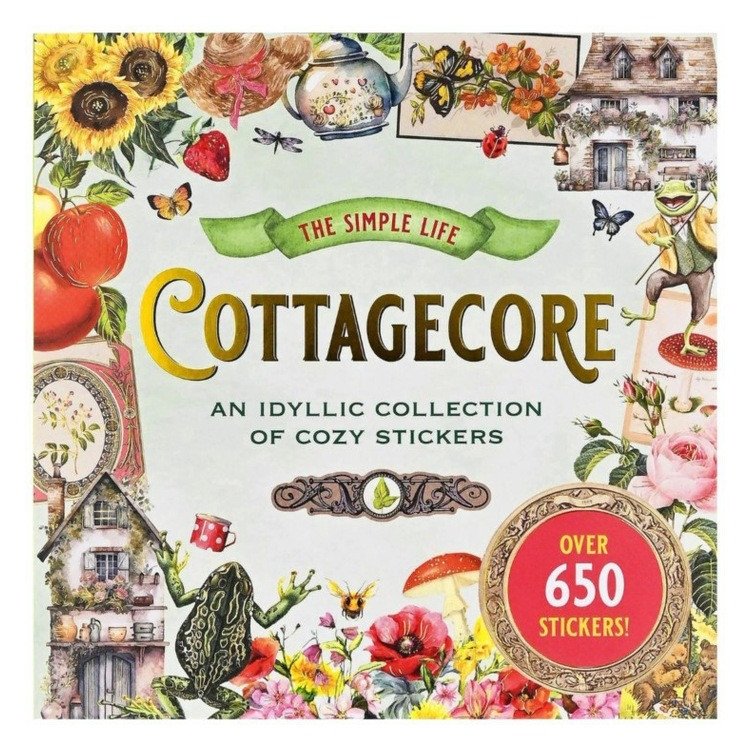 Livro COTTAGECORE STICKER BK PETER PAUPER