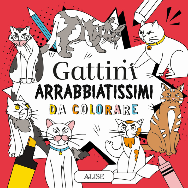 Книга Gattini arrabbiatissimi da colorare 