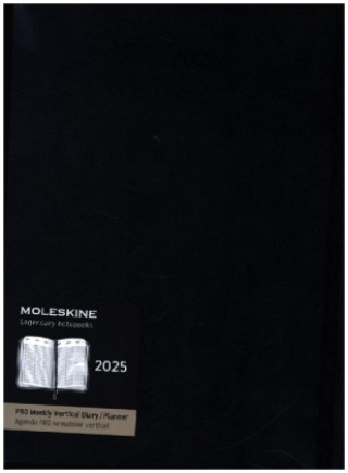 Książka Moleskine 12 Monate Pro Wochen Notizkalender 2025, Pro XL, Schwarz 