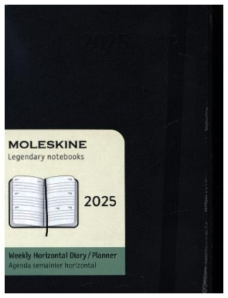 Buch Moleskine 12 Monate Wochenkalender 2025, Pocket, Schwarz 