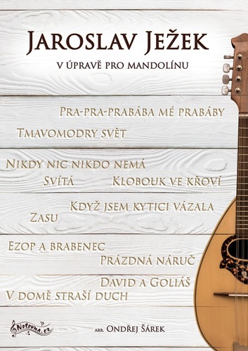 Kniha Jaroslav Ježek v úpravě pro mandolínu Ondřej Šárek