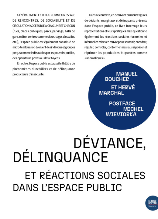 Kniha Déviance, délinquance et réactions sociales dans l’espace public 