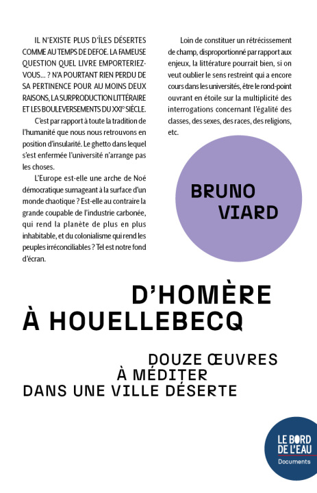 Kniha D’Homère à Houellebecq Bruno Viard
