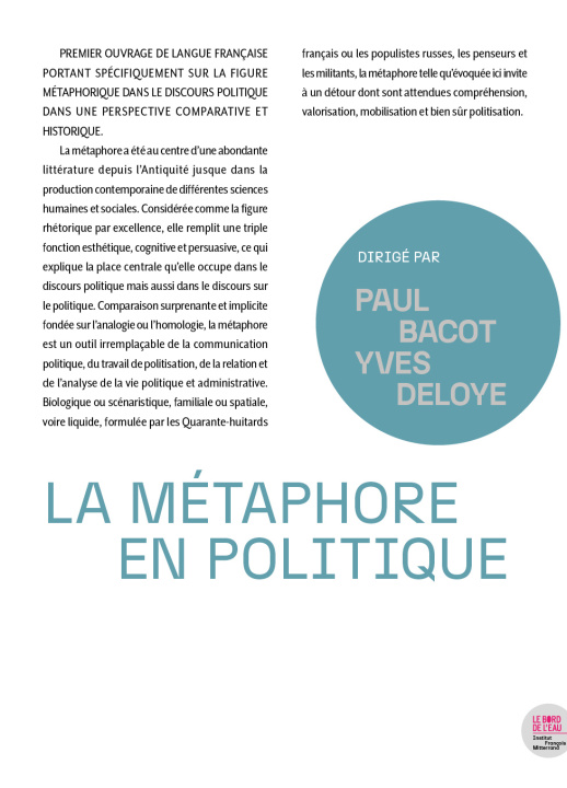 Kniha La métaphore en politique 