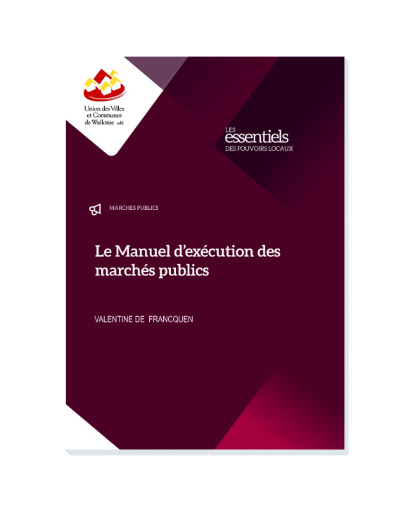 Kniha Manuel de l'exécution des marchés publics de Francquen