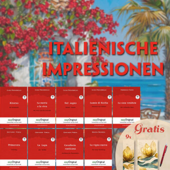 Kniha Italienische Impressionen (3 Bücher + Audio-Online & Gratis-Geschenke) - Frank-Lesemethode, m. 9 Audio, m. 9 Audio, 9 Teile Luigi Pirandello