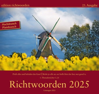 Kniha Richtwoorden Kalender 2025 Kroon Hannelore