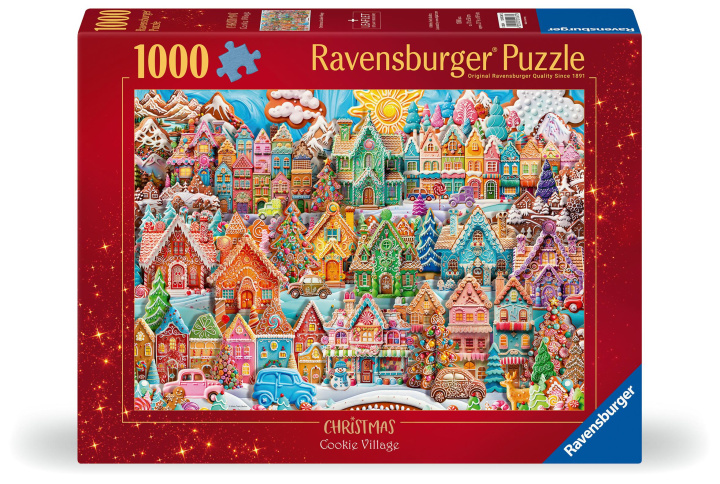 Játék Ravensburger Weihnachtsplätzchendorf 1000 Teile Puzzle 
