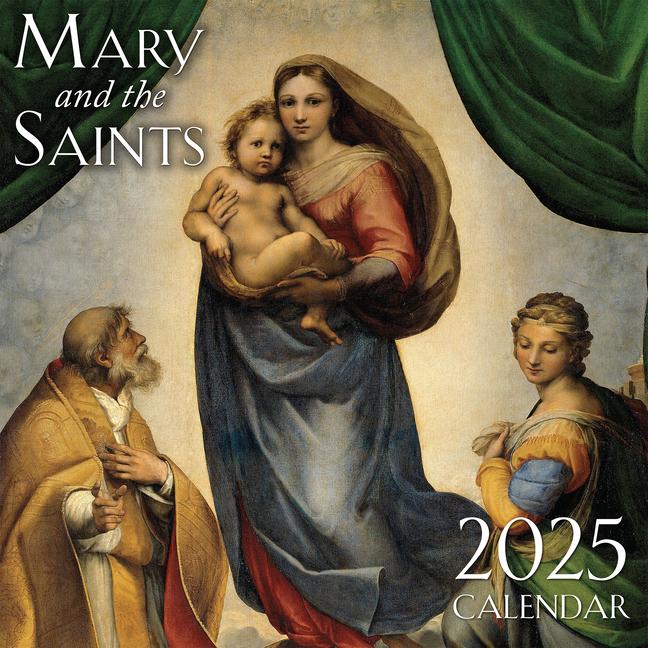 Naptár/Határidőnapló 2025 Mary and the Saints Wall Calendar 