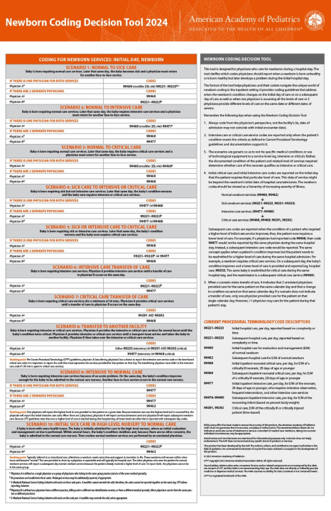 Igra/Igrača Newborn Coding Decision Tool 2024 
