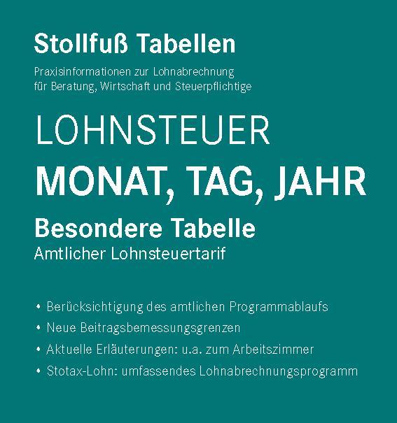 Книга Tabelle, Lohnsteuer 2024, Monat, Tag, Jahr 
