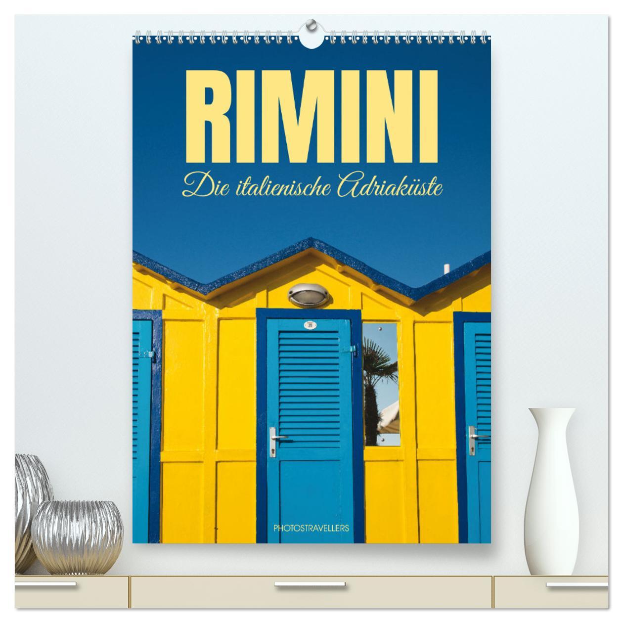 Calendar/Diary Rimini Die italienische Adriaküste (hochwertiger Premium Wandkalender 2025 DIN A2 hoch), Kunstdruck in Hochglanz 