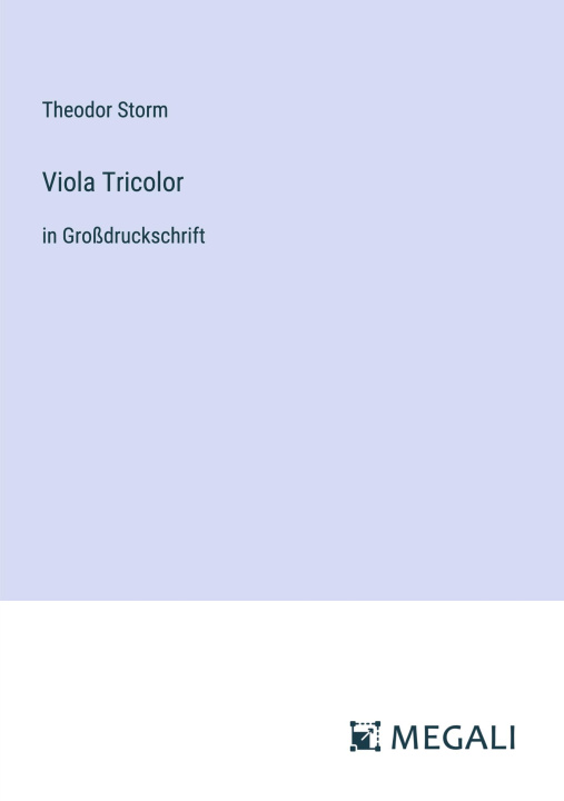 Knjiga Viola Tricolor Theodor Storm