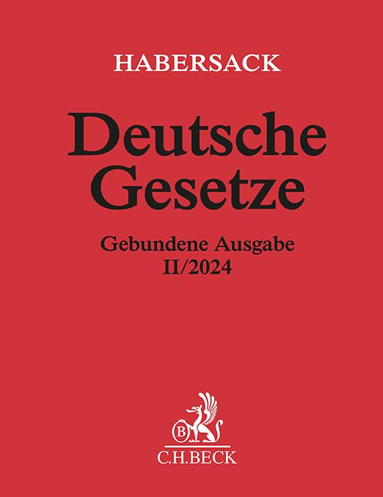 Книга Deutsche Gesetze Gebundene Ausgabe II/2024 Heinrich Schönfelder