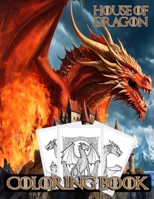 Carte House of Dragon coloring book 