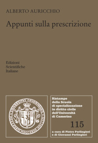 Kniha Appunti sulla prescrizione Alberto Auricchio