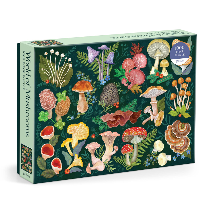 Book World of Mushrooms 1000 Piece Puzzle Galison