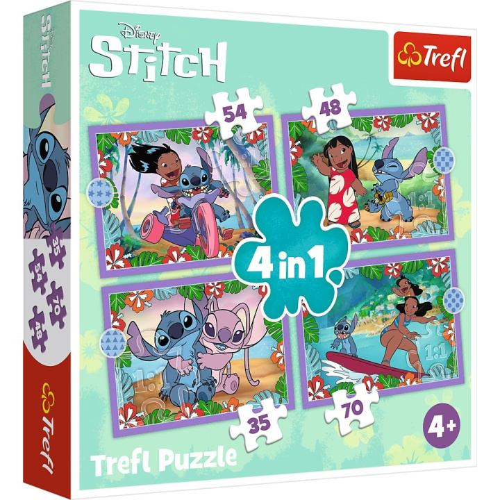 Game/Toy Puzzle 4w1 - Szalony dzień Lilo & Stitch 