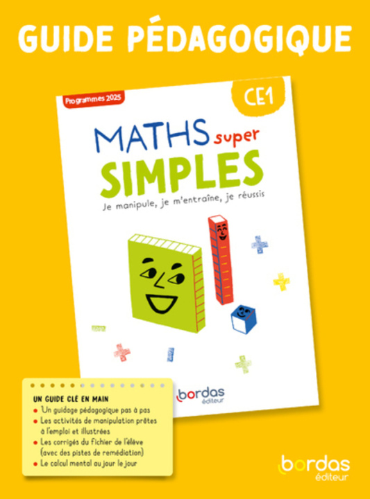 Book Maths super simples - CE1 - 2024 - Guide pédagogique Francine Martineau