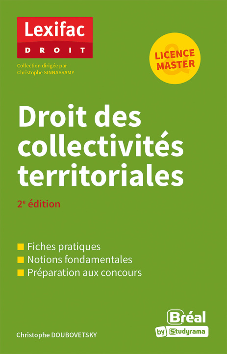 Kniha Droit des collectivités territoriales Doubovetsky