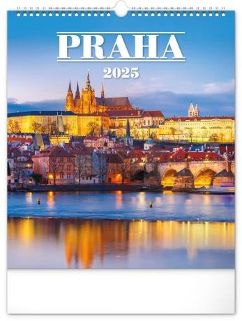 Calendar / Agendă Kalendář 2025 nástěnný: Praha, 30 × 34 cm 