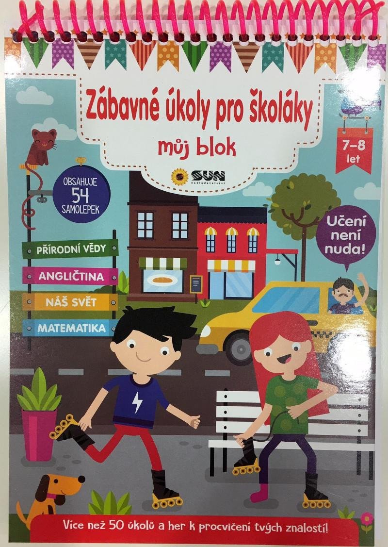 Book Zábavné úkoly pro školáky 7-8 let - Můj blok plný úkolů a samolepek 