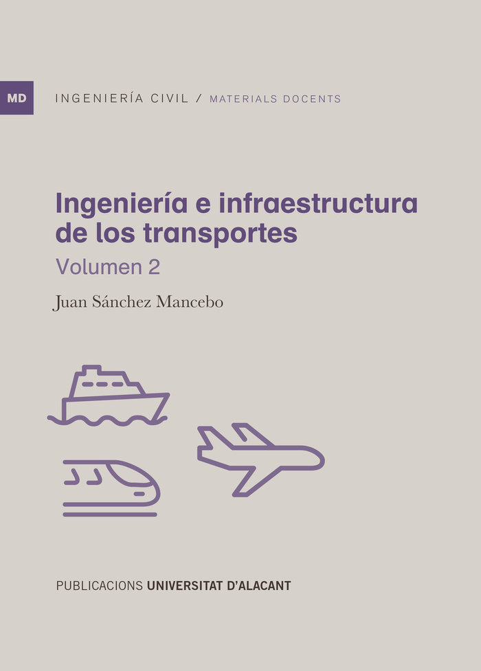 Knjiga INGENIERIA E INFRAESTRUCTURA DE LOS TRANSPORTES SANCHEZ MANCEBO