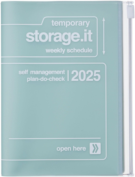 Książka MARK'S 2024/2025 Taschenkalender A6 vertikal, Storage it // Mint 