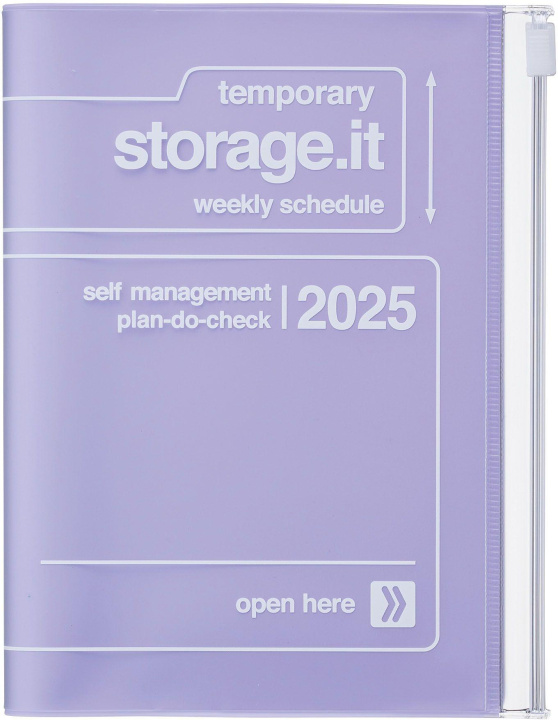 Βιβλίο MARK'S 2024/2025 Taschenkalender A6 vertikal, Storage it // Purple 