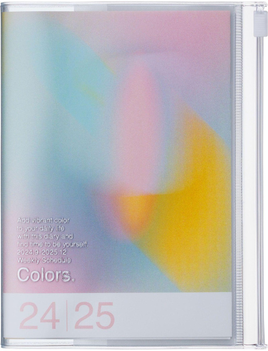 Könyv MARK'S 2024/2025 Taschenkalender A6 vertikal, Gradient // Pink 