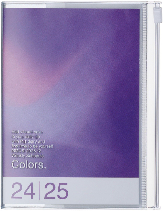 Βιβλίο MARK'S 2024/2025 Taschenkalender A6 vertikal, Gradient // Purple 