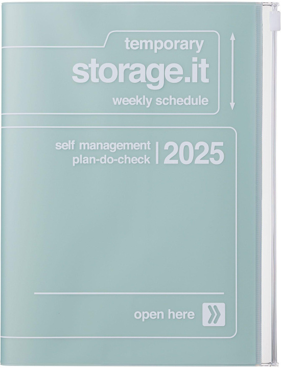 Kniha MARK'S 2024/2025 Taschenkalender A5 vertikal, Storage it // Mint 