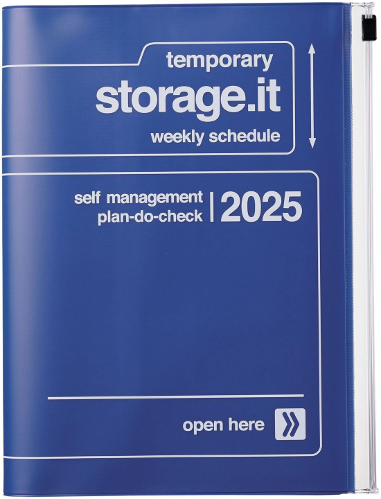 Книга MARK'S 2024/2025 Taschenkalender A5 vertikal, Storage it // Navy 