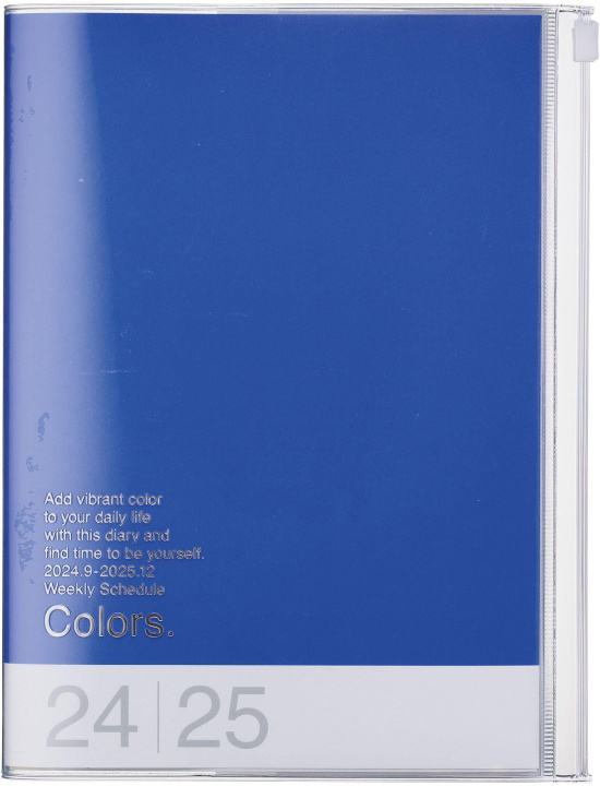 Kniha MARK'S 2024/2025 Taschenkalender A5 vertikal, COLORS // Blue 