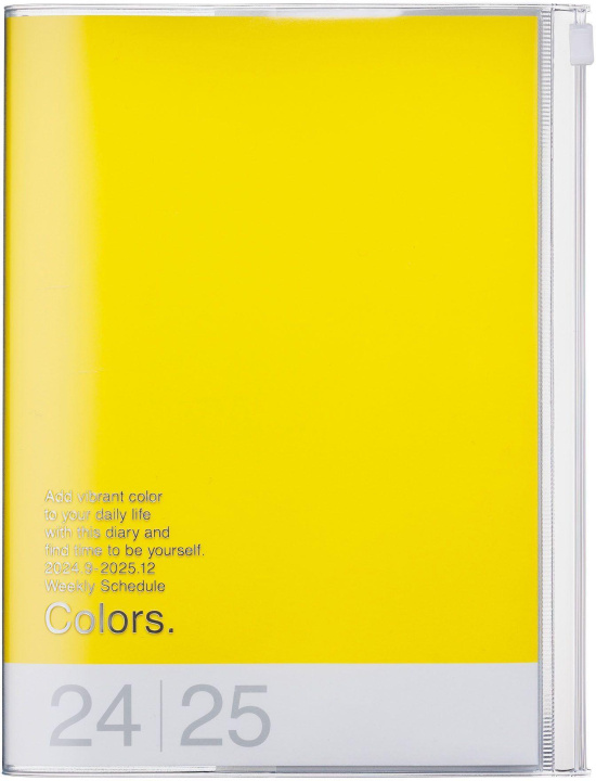 Книга MARK'S 2024/2025 Taschenkalender A5 vertikal, COLORS // Yellow 