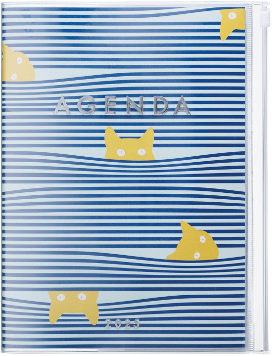 Kniha MARK'S 2024/2025 Taschenkalender A5 vertikal, Cats, Blue 