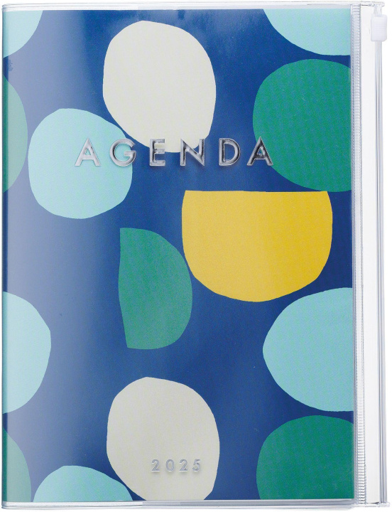 Knjiga MARK'S 2024/2025 Taschenkalender A5 vertikal, Dots, Navy 