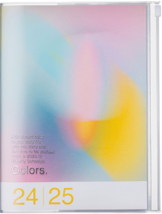 Book MARK'S 2024/2025 Taschenkalender A5 vertikal, Gradient // Pink 