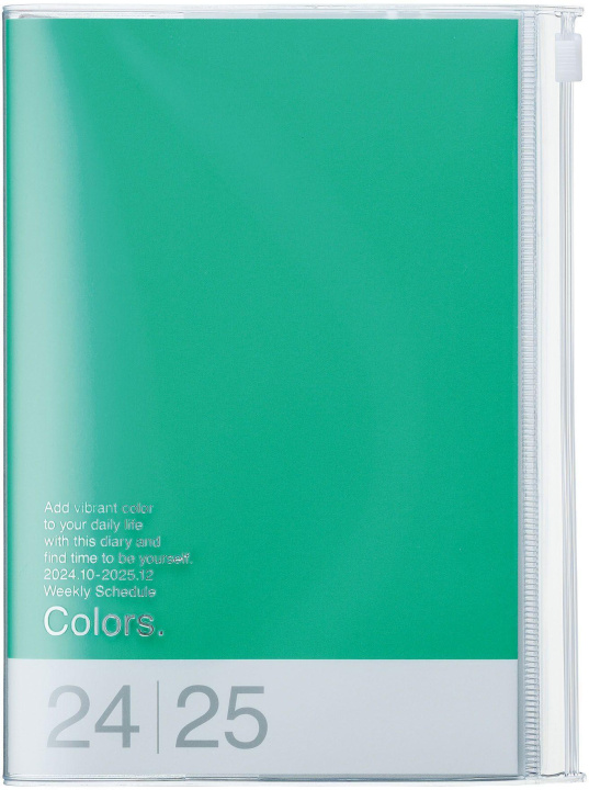 Книга MARK'S 2024/2025 Taschenkalender B6 vertikal, Colors // Green 