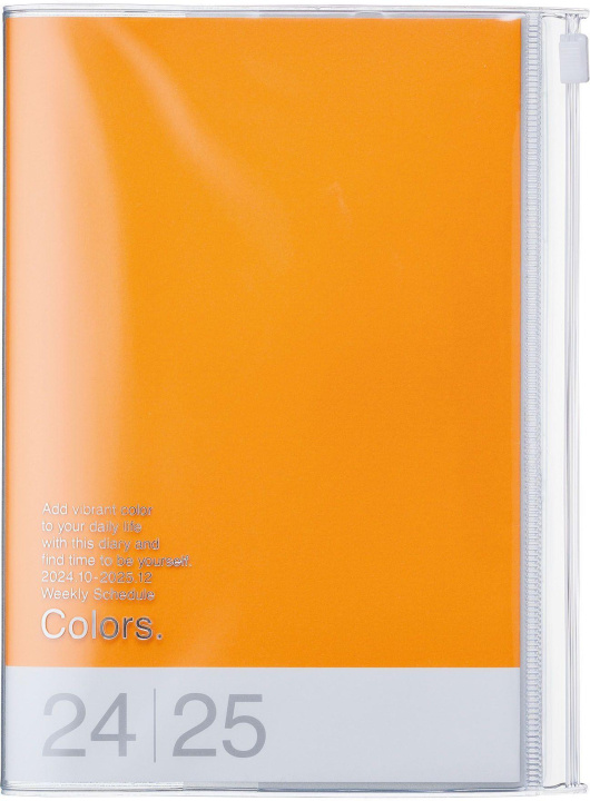 Book MARK'S 2024/2025 Taschenkalender B6 vertikal, Colors //  Orange 