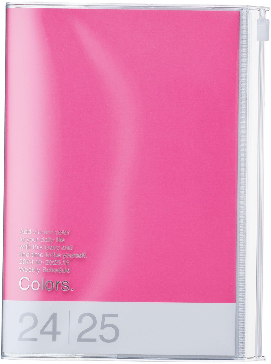 Książka MARK'S 2024/2025 Taschenkalender B6 vertikal, Colors //  Pink 