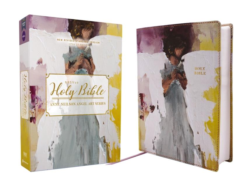 Kniha Nrsvue, Holy Bible, Anne Neilson Angel Art Series, Leathersoft, Multi-Purple, Comfort Print Anne Neilson