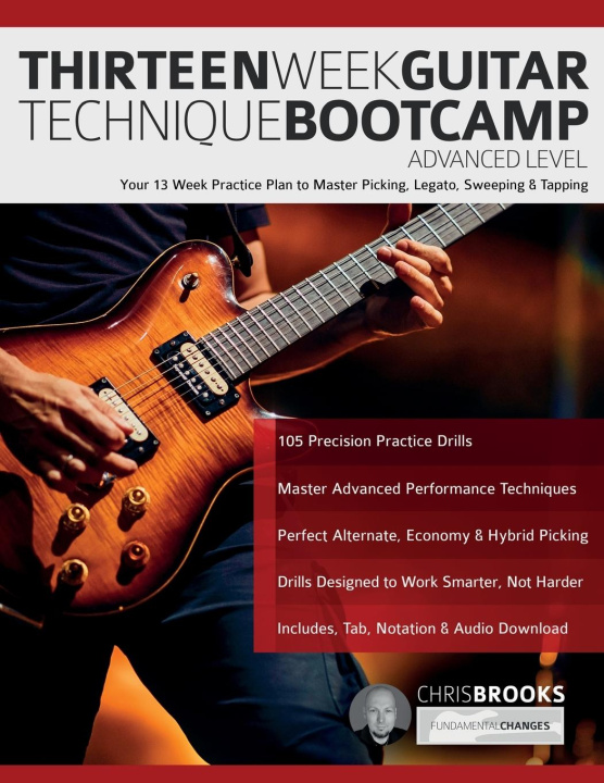 Książka Thirteen Week Guitar Technique Bootcamp - Advanced Level Joseph Alexander