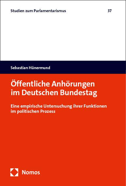 Kniha Öffentliche Anhörungen im Deutschen Bundestag 