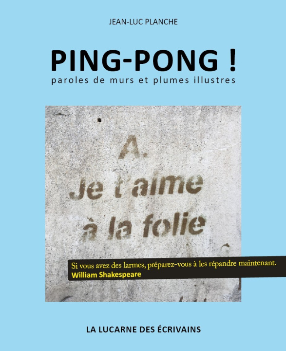 Carte PING-PONG ! Planche