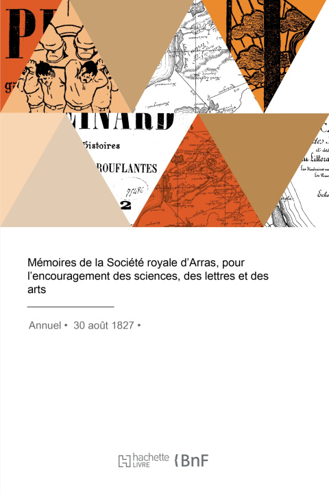 Carte Mémoires de la Société royale d'Arras, pour l'encouragement des sciences, des lettres et des arts 