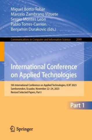 Kniha International Conference on Applied Technologies Miguel Botto-Tobar